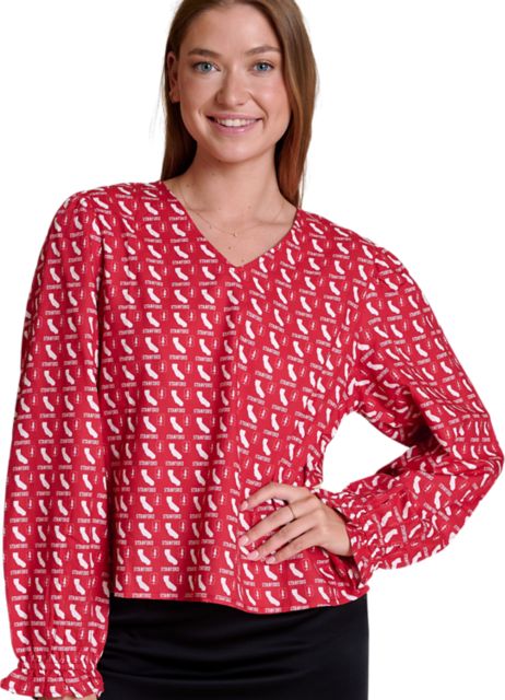Stanford University Women's Twill Long Sleeve Blouse