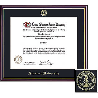 Campus Images Stanford University Gold Embossed Diploma Frame 