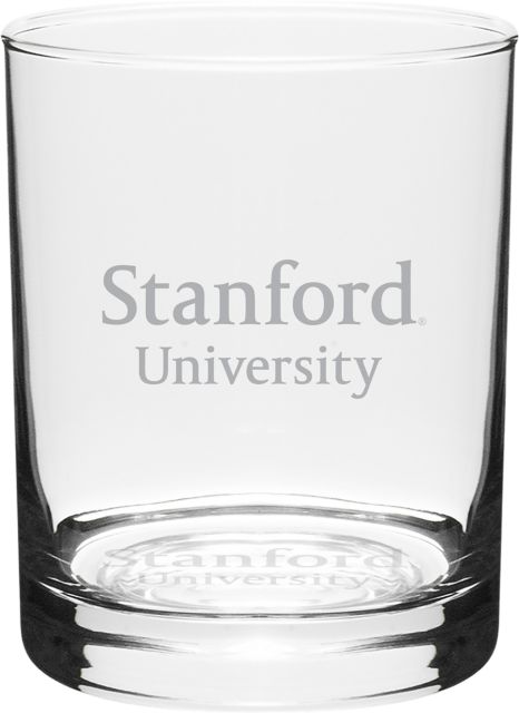 Stanford University 14 oz. Double Old Fashioned Glass