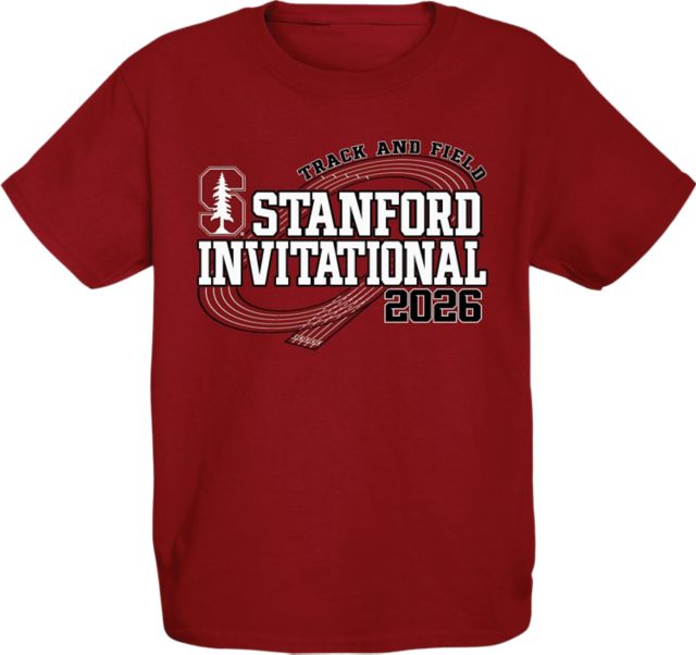Stanford University Track and Field 2026 Invitational Youth Short Sleeve T-Shirt