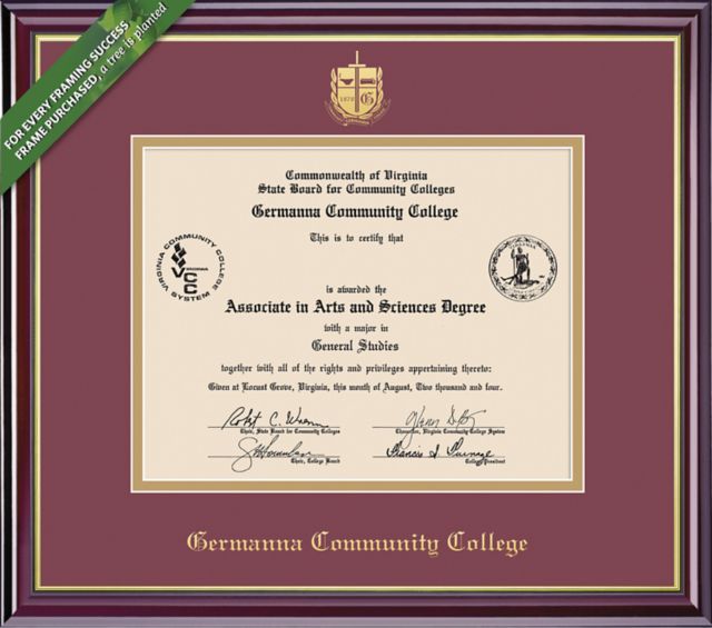 Germanna Community College 7'' x 9'' Windsor Diploma Frame
