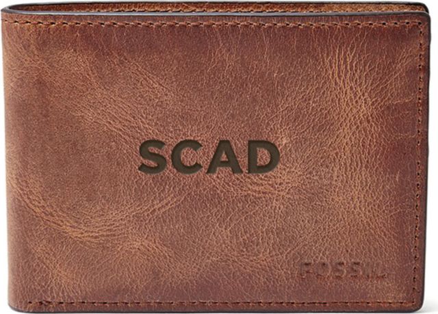 Fossil Leather Derrick Front Pocket Bifold - Brown - ONLINE ONLY