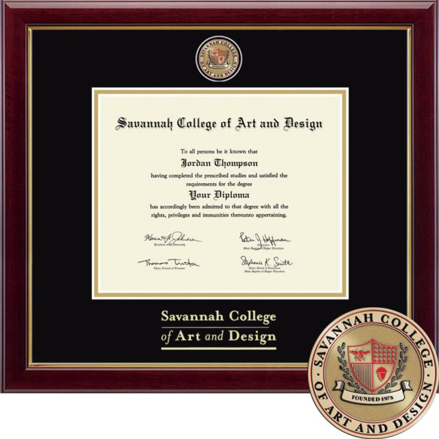 Savannah College of Art and Design 10x12.5 Masterpiece Diploma Frame