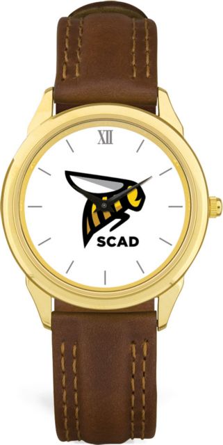 CSI Brownleather Wristwatch With  Colored Medallion - ONLINE ONLY