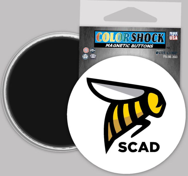 Savannah College of Art and Design Bees 3" Button Magnet