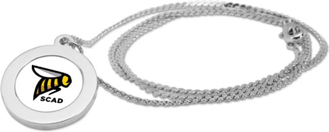 CSI Silver Pendant Necklace With Colored Medallian - ONLINE ONLY