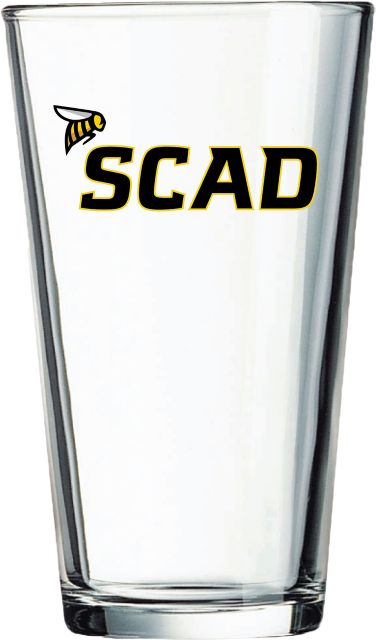 Savannah College of Art and Design 16 oz. Glass