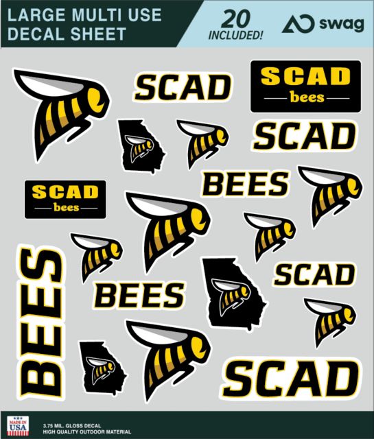 Savannah College of Art and Design Large Sticker Sheet