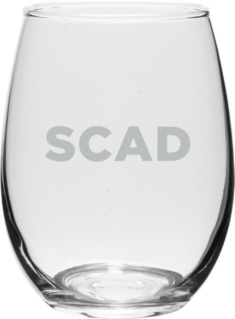 Savannah College of Art and Design 15 oz. Stemless Wine Glass
