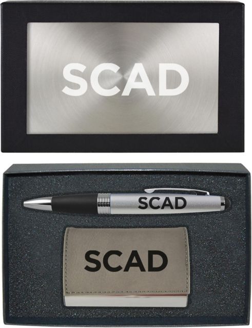 Savannah College of Art and Design Business Card Holder & Pen Set