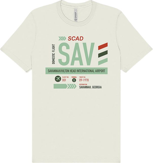 Savannah College of Art and Design Destination Short Sleeve T-Shirt