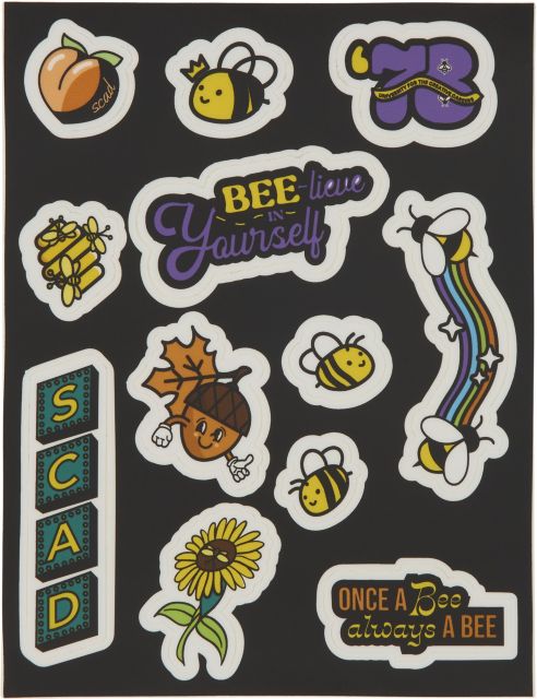 Savannah College of Art and Design Bee You Sticker Sheet