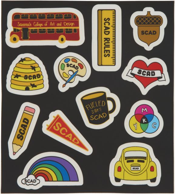 Savannah College of Art and Design Montage Sticker Sheet