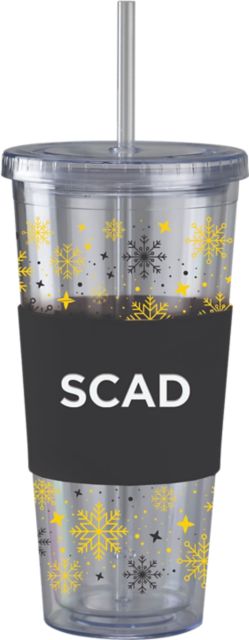 Savannah College of Art and Design Straw Snowflake Tumbler