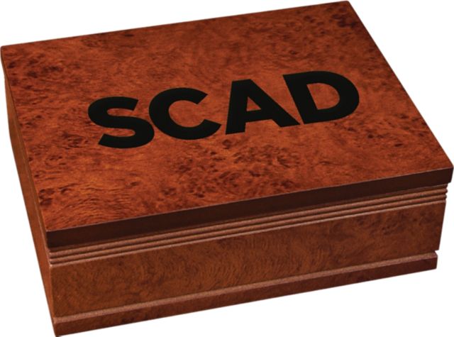 Savannah College of Art and Design Burlwood Finished Box