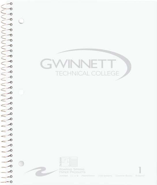 Gwinnett Technical College Notebook 100-Sheet