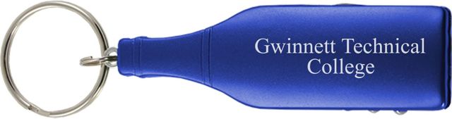 Gwinnett Technical College Wine Bottle Opener Keychain