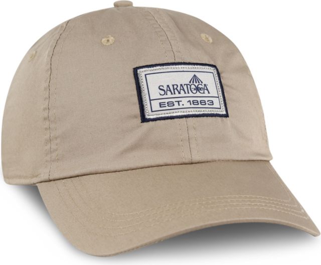 Saratoga Est 1863 Vintage Tan Label Hat