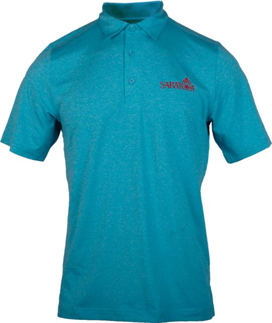 Saratoga Versatech Aqua Pinstripe Mens Dress Shirt