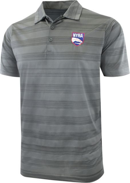 NYRA Primary Logo Heather Compass Polo
