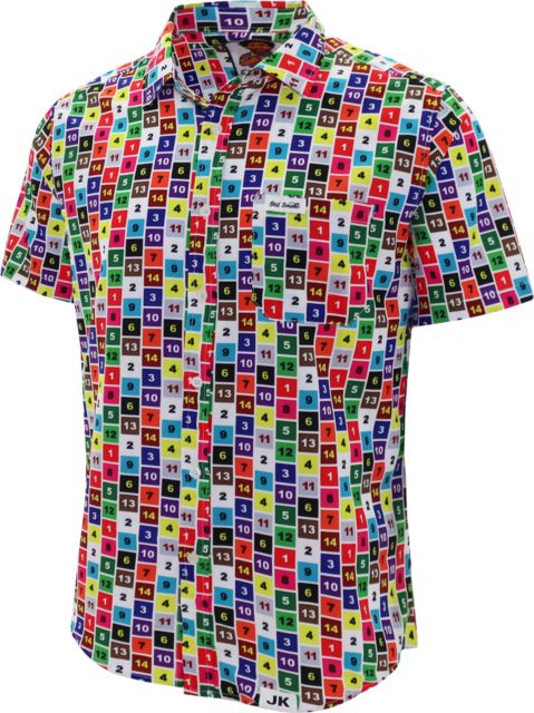 Belmont Stakes Saddle Cloth JK Button Up