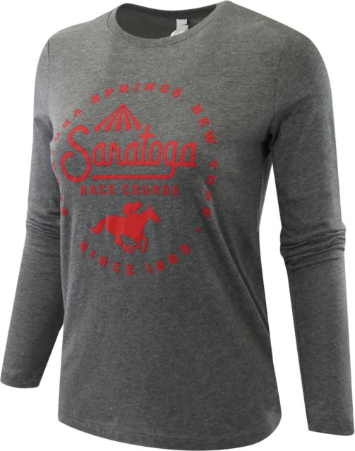 Saratoga Saratoga Race Course Script Long Sleeve Tee