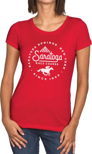 NYRA Race Course Script Womens Short Sleeve Tee