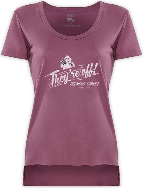 Belmont Stakes They're Off Festival Shiraz Scoop Neck Tee