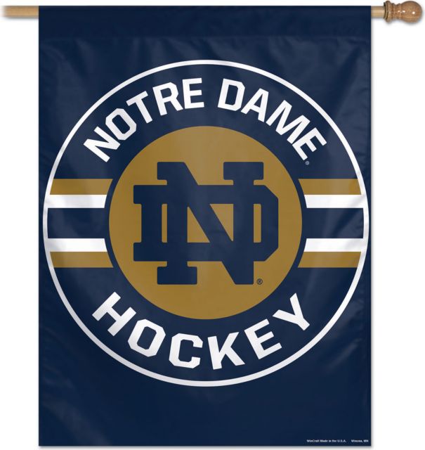 University of Notre Dame Hockey Vertical Flag | University Of Notre Dame