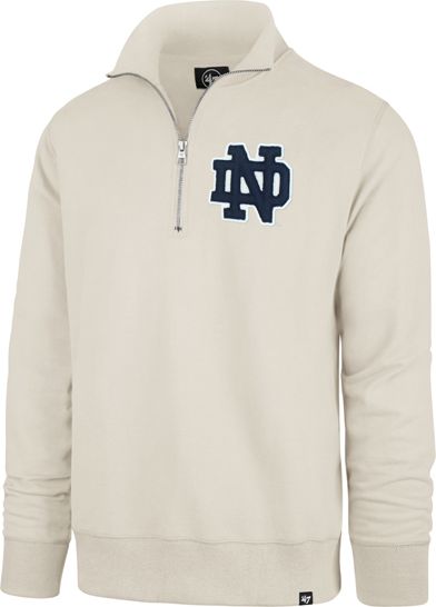 notre dame quarter zip sweatshirt