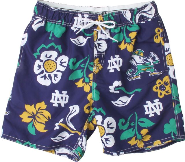 University of Notre Dame Nd Logo Mens Beach Pants Swim Trunks Quick Dry Beachwear Sports Running Swim Board Shorts