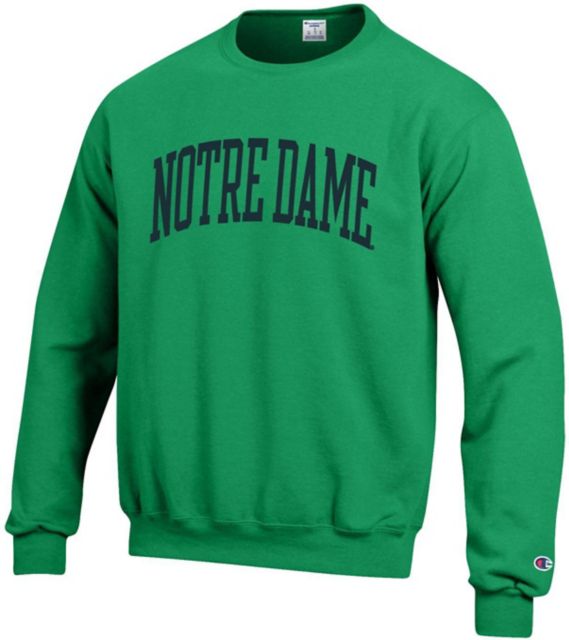 notre dame crew neck sweatshirt men's