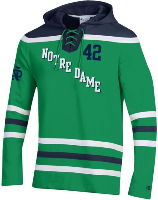 notre dame hockey jersey green