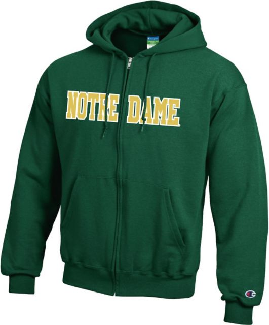 A1612B Notre Dame Full-Zip Hooded Sweatshirt | University Of Notre Dame