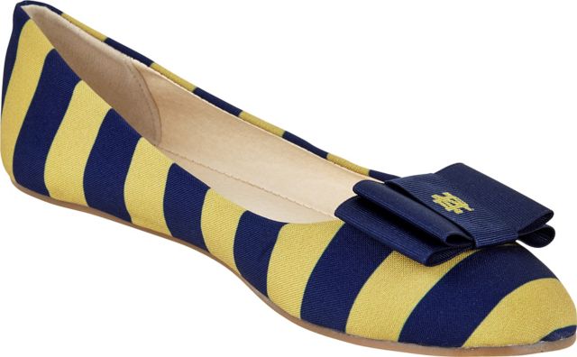F1529F Ballet Flats with Bow | University Of Notre Dame