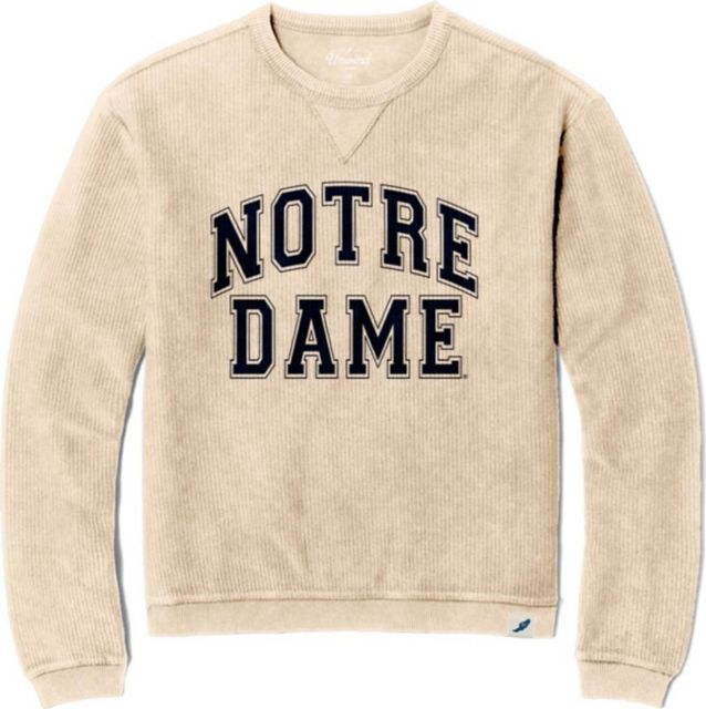 notre dame crew neck sweatshirt men's