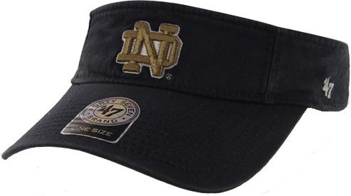 notre dame visor cap