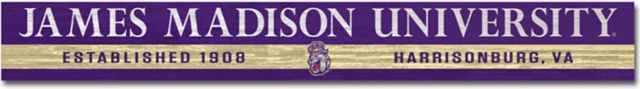 James Madison University Doorway Plank Sign 4x36 - ONLINE ONLY