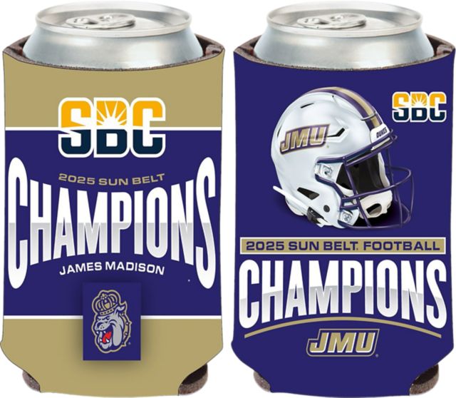 James Madison University Dukes Football 2025 Conference Champions Can Cooler
