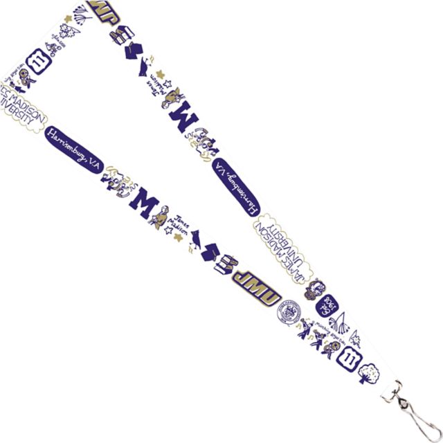 James Madison University Julia Gash 3-4'' Satin Lanyard