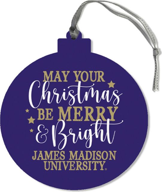 James Madison University Round Ornament