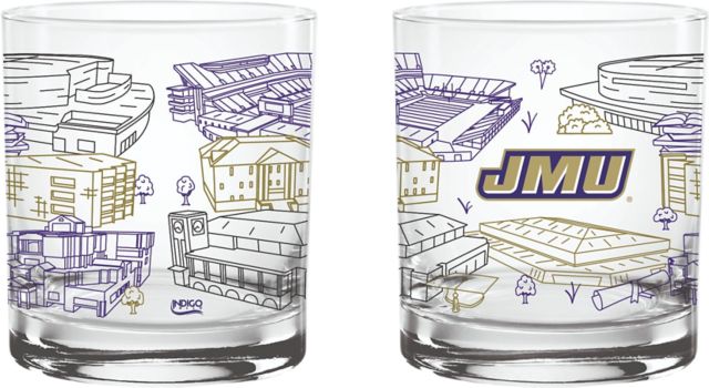 James Madison University 14 oz. Rocks Glass