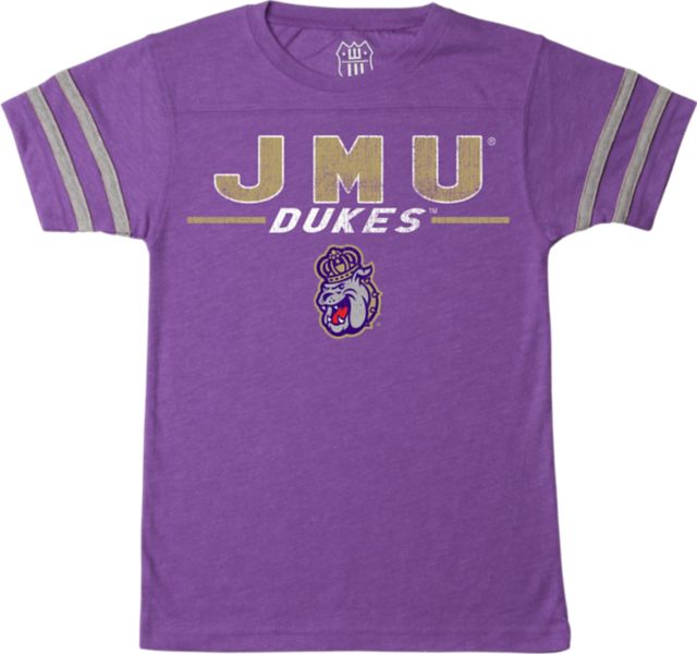 James Madison University Dukes Youth Backfield Short Sleeve T-Shirt