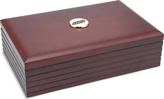 CSI Rosewood Desk Box (Gift Boxed) With Colored Medallion - ONLINE ONLY