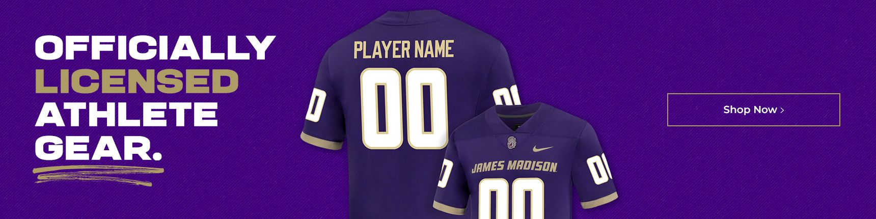 Officially licensed athlete gear.