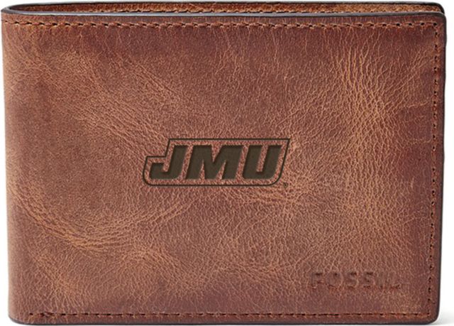 Fossil Leather Derrick Front Pocket Bifold - Brown - ONLINE ONLY