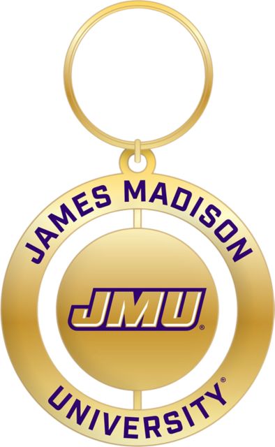James Madison University Spinner Key Tag
