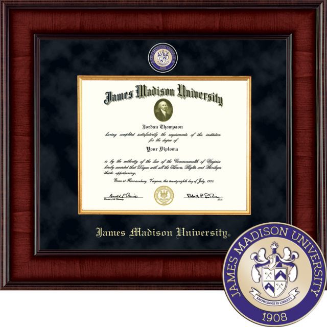 James Madison University Presidential 12 x 16'' Diploma Frame