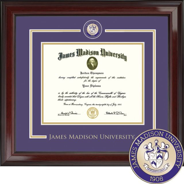 James Madison University Showcase 12 x 16 '' Diploma Frame