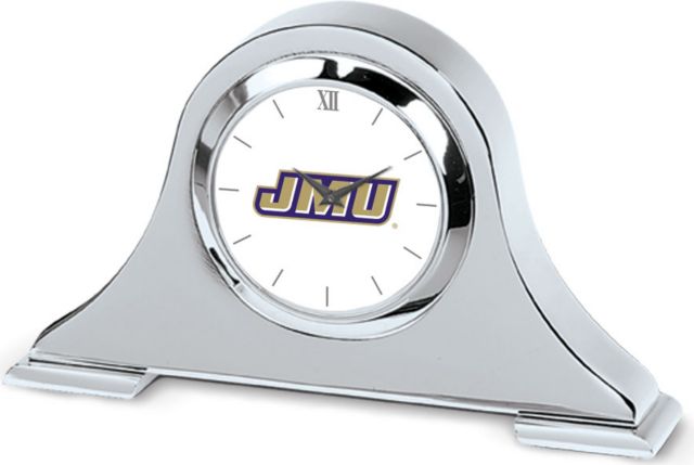 CSI Silver Napoleon Desk Clock With Colored Medallion - ONLINE ONLY